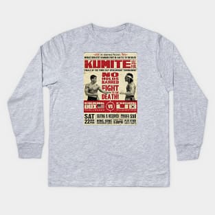 Bloodsport Poster Kumite Frank Dux vs Chong Li Kids Long Sleeve T-Shirt